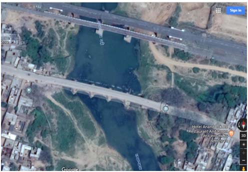 Google maps of Bridge over Karmanasa